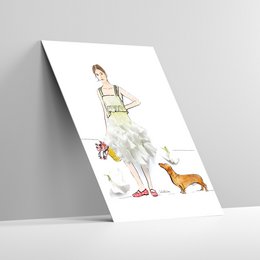 Card with envelope | Dachshund joy