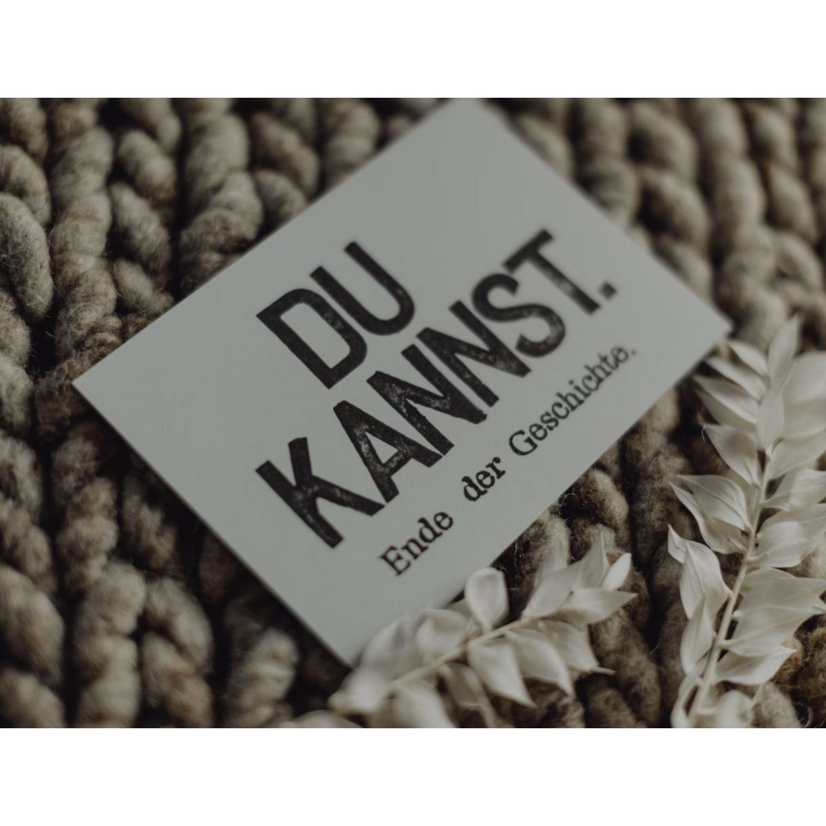 Stemplet postkort "Du kannst"