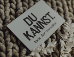 Gestempelte Postkarte "Du kannst"