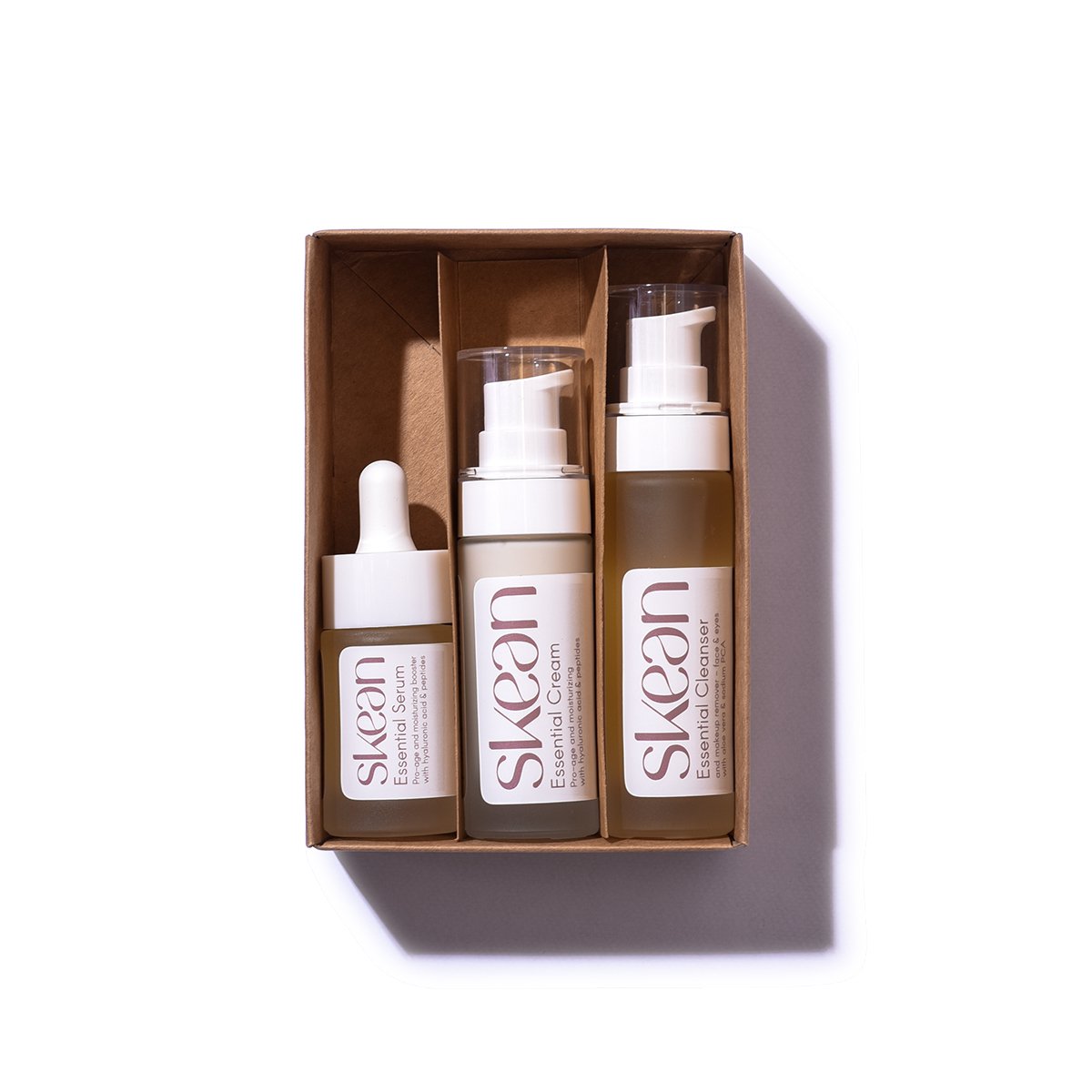 TRAVEL SIZE reinigingskit + anti-aging vochtinbrengende crème en serum