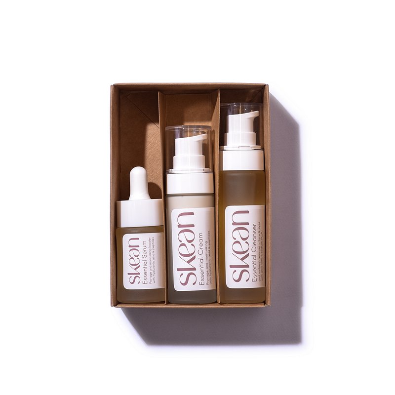TRAVEL SIZE rensesæt + anti-aging fugtighedscreme og serum