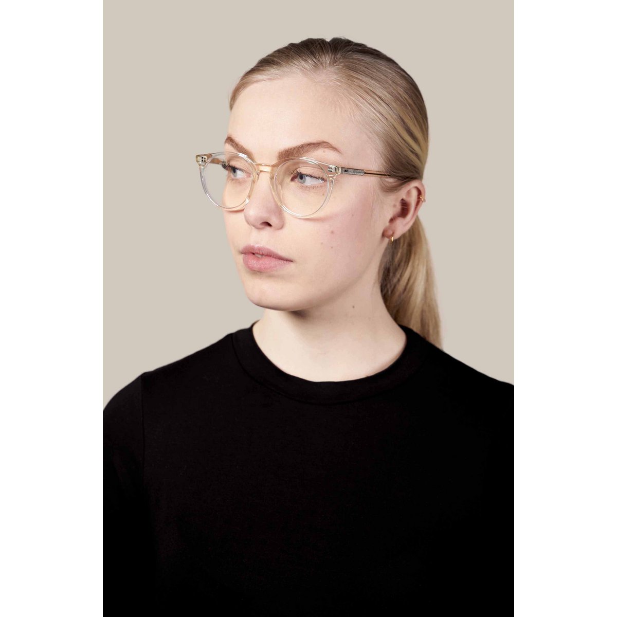 Cat model blue light blocking glasses, acetate frame, invisible color