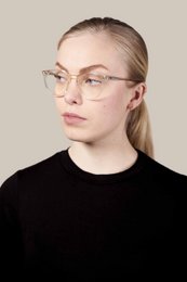 Cat model blue light blocking glasses, acetate frame, invisible color
