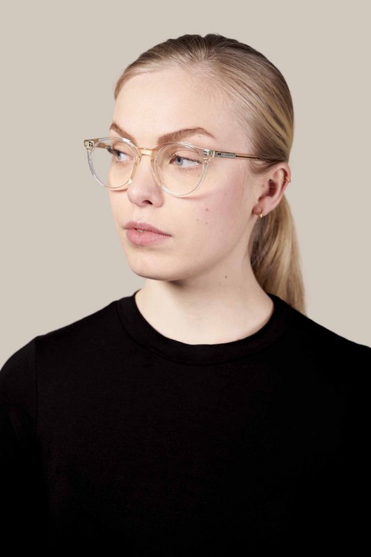 Cat model blue light blocking glasses, acetate frame, invisible color