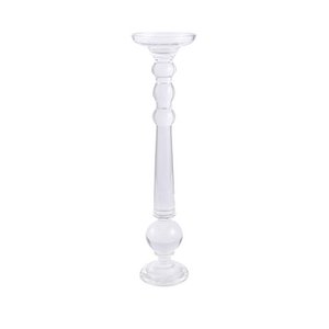 ROUND GLASS CANDLE HOLDER H.60CM
