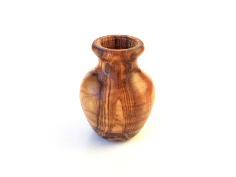 Tandstikkerholder "Vase" Tandstikkedispenser lavet af oliventræ