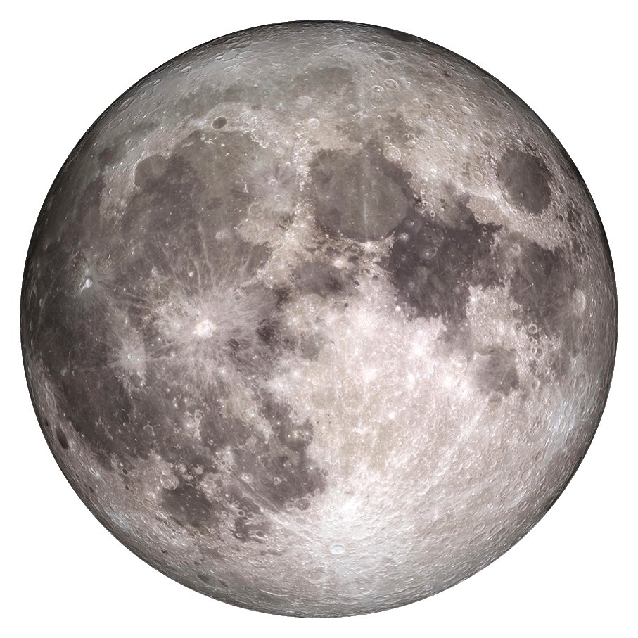 Wall circle Full Moon - round painting - wall circle