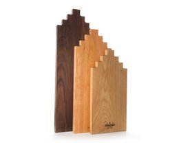 Planche de service Amsterdam Canal House - 4 types de bois