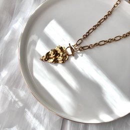 Steel Love - Collana Catena Cuore oro