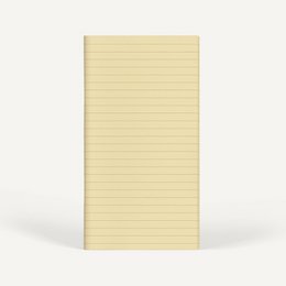 Zero-Waste Notebook RULED — Vanilla Color
