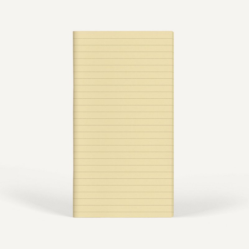 Zero-Waste Notebook RULED — Vanilla Color