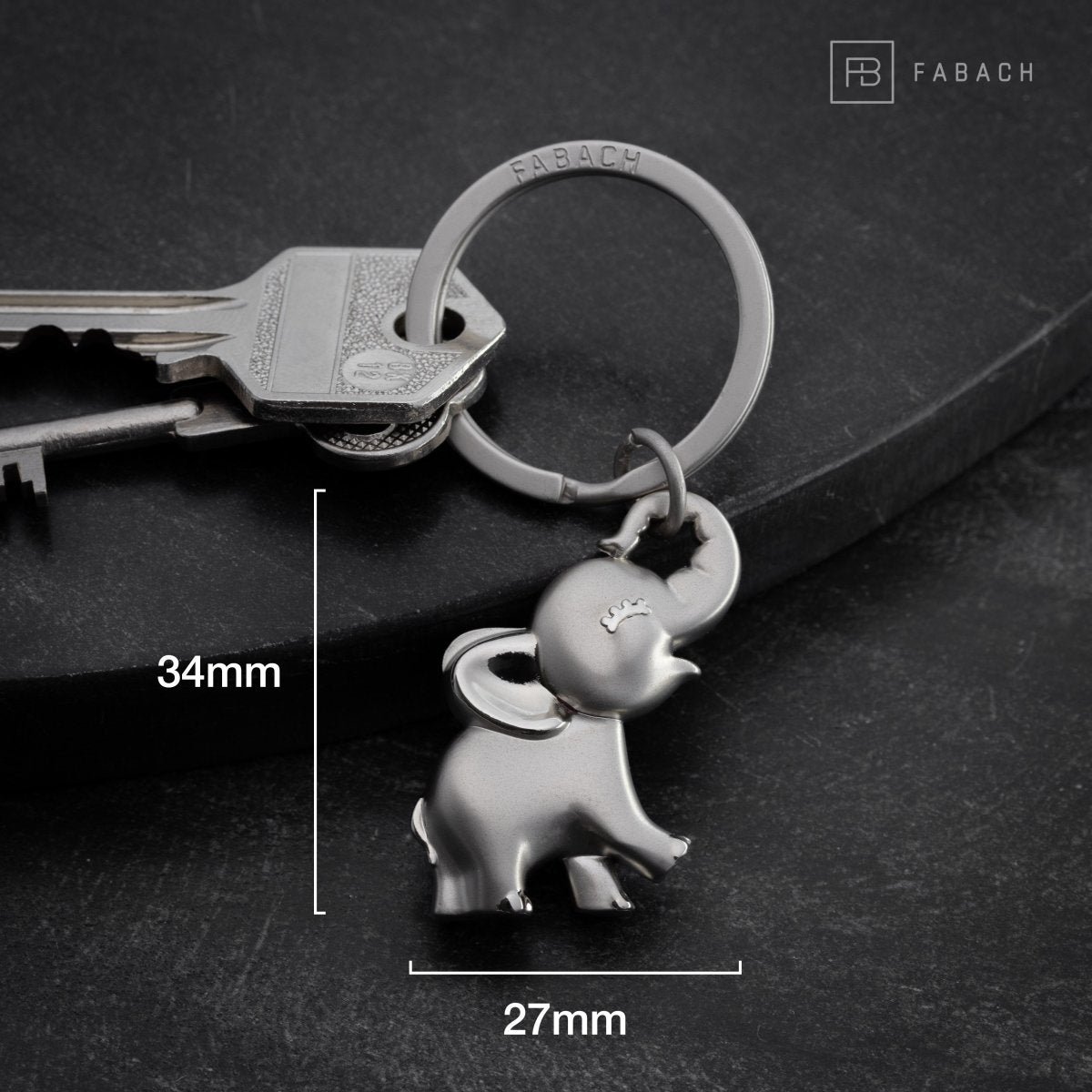 "Jumbo" Olifant Sleutelhanger - Schattige Baby Olifant Hanger - Veel Geluk Charme en Cadeau voor Olifantenliefhebbers