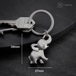Portachiavi elefante "Jumbo" - simpatico ciondolo elefantino - portafortuna e regalo per gli amanti degli elefanti
