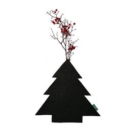 RPET Bottle Vase Black Xmas Tree
