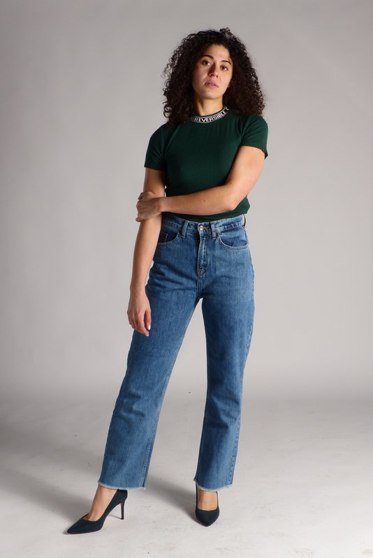 Flare Jeans - Høj talje - løse jeans