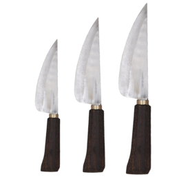 AUTENTIC BLADES VAY, poleret klinge, asiatisk køkkenkniv, klingelængde 16-23 cm