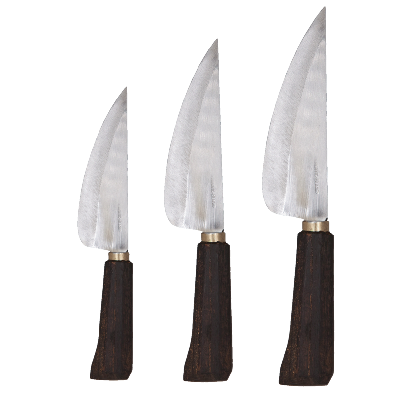 AUTENTIC BLADES VAY, poleret klinge, asiatisk køkkenkniv, klingelængde 16-23 cm