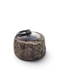 Door stone stopper with Aged Iron Ring
