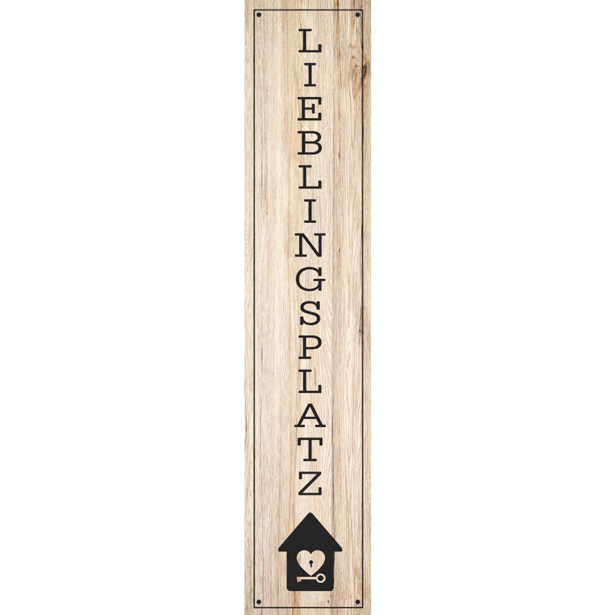 Wandfoto LIEBLINGSPLATZ 25x120 cm – canvas foto spieraam decoratie modern