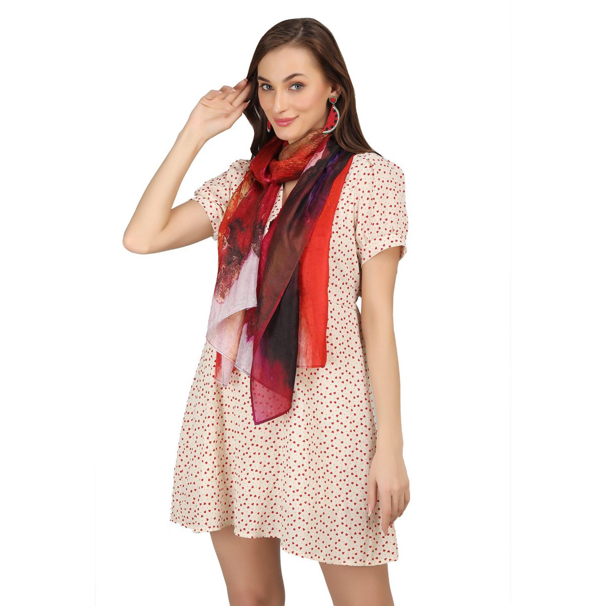 Digital Print Stole of Fine Wool – Fairtrade & Sustainable 7