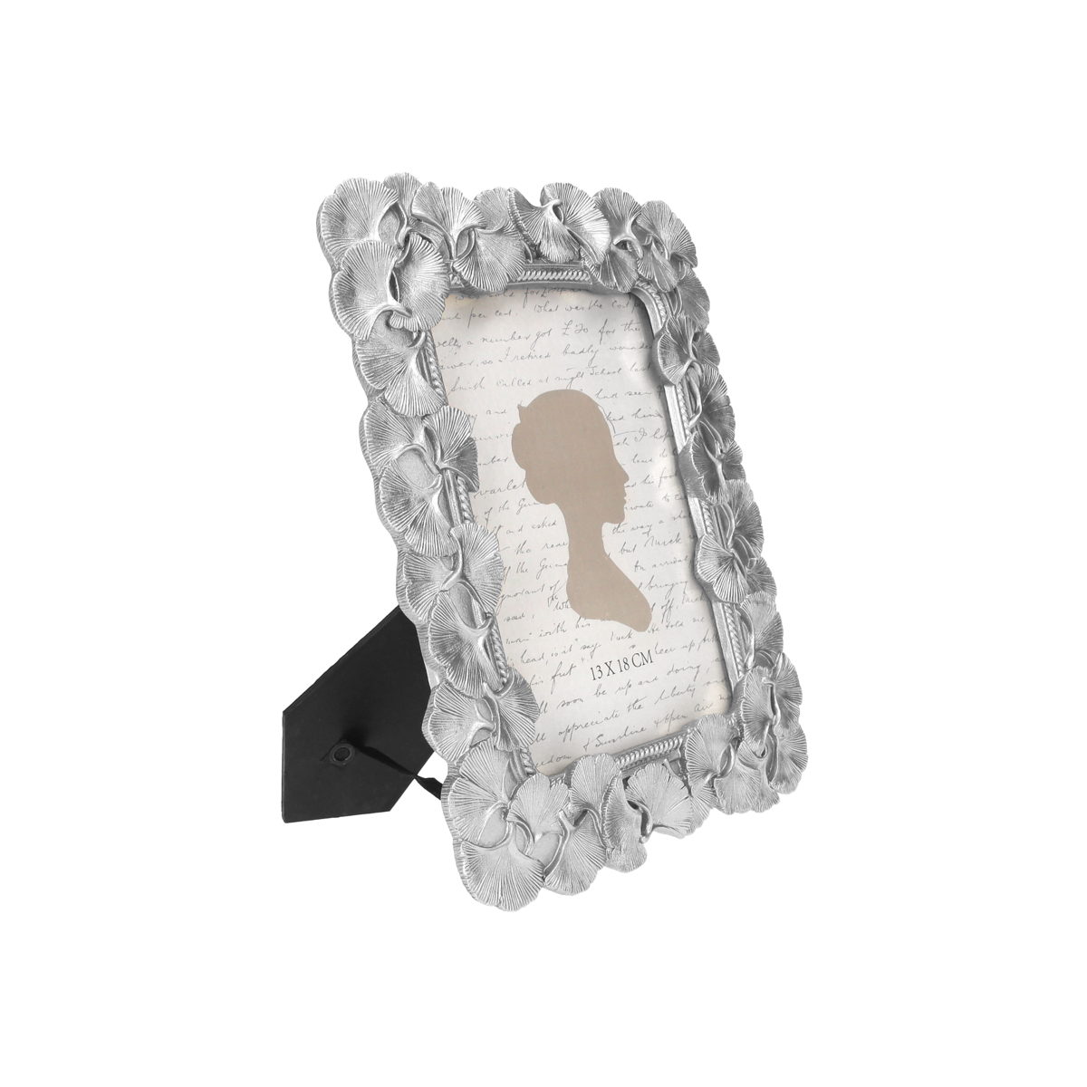 Silver gray resin photo frame 27.5x32 cm