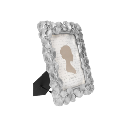 Silver gray resin photo frame 27.5x32 cm