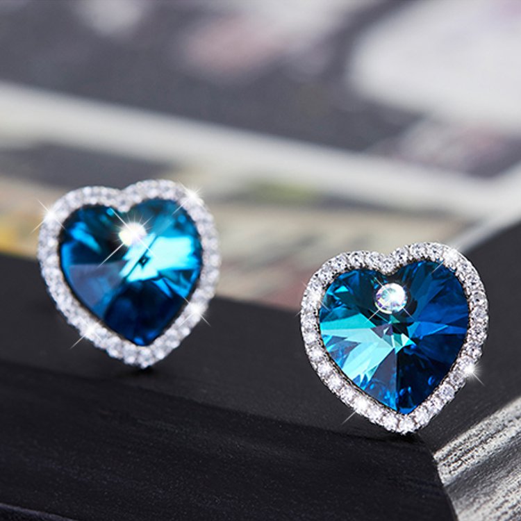 Ohrstecker Blue Hearts
