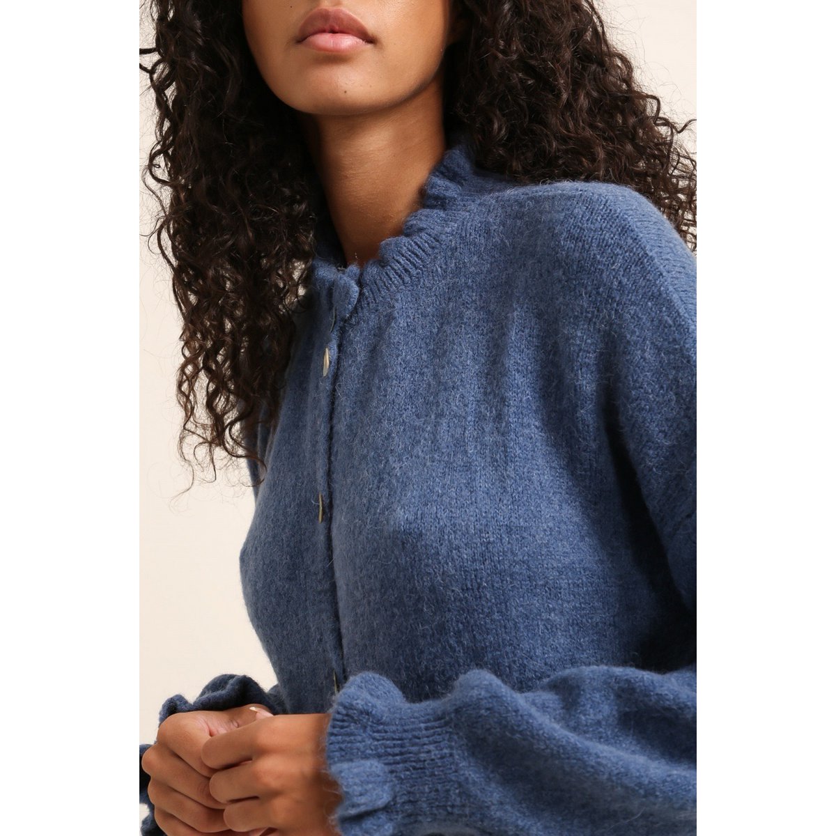 Strickjackenweste aus ALPAKA REF. 8012