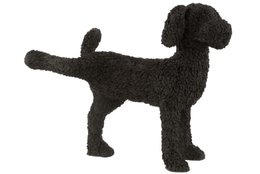 J -Line Decoration Dog Max - Polyresin - Schwarz