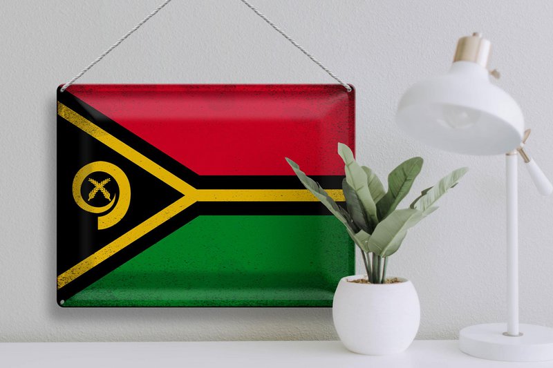 Bleach Child Flag Vanuatu 40x30cm Flag of Vanuatu Vintage