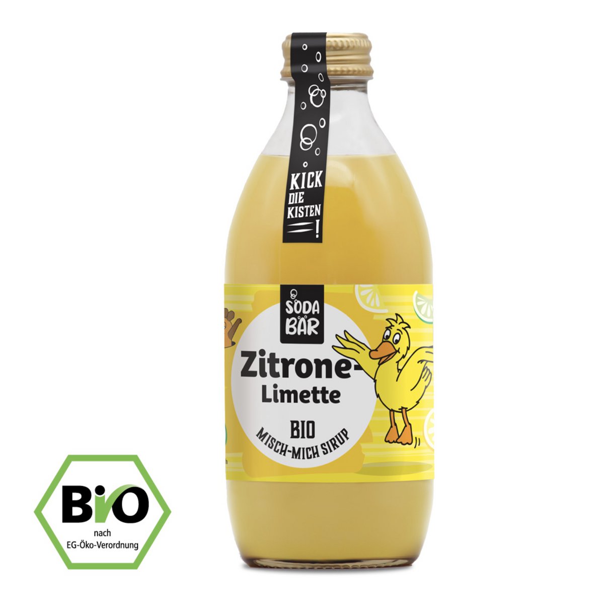 Sirup Maus Bio Zitrone-Limette > bis zu 4 L Getränk mischen, 100% Bio, 100% lecker und 100% Maus