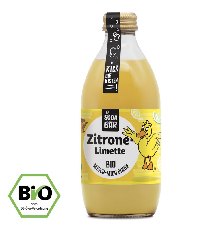 Sirup mus økologisk citron-lime > bland op til 4 liter drikke, 100% økologisk, 100% lækkert og 100% mus