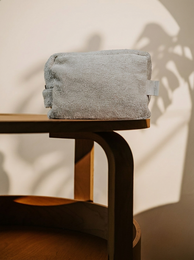 Pamukia GOTS Organic Cotton Terry Toiletry Bag 15 × 25 cm | Essence Collection