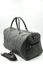 Håndlavet "Hunter" læder rejsetaske – Artisan 56 cm "Expedition" duffel med dedikeret skorum