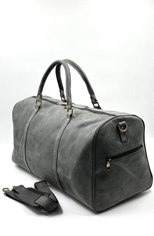 Håndlavet "Hunter" læder rejsetaske – Artisan 56 cm "Expedition" duffel med dedikeret skorum