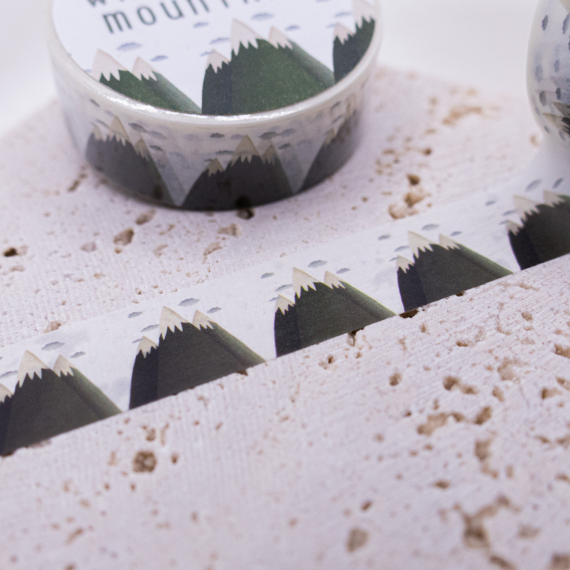 Nastro da viaggio Washi Tape Montagne da viaggio Catena montuosa da viaggio - Copia del nastro Washi da montagna