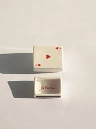 Streichholzschachtel aus Keramik – Kopie mit 3 Herzen