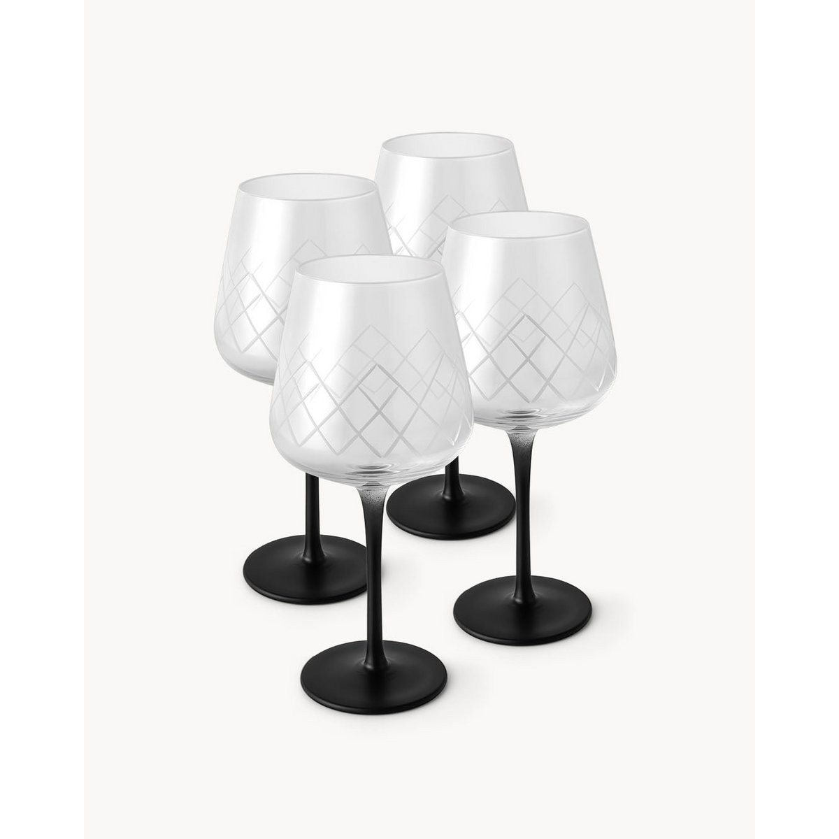 Klielki z czerwonego wina Crystaluna 4er Set 480 ml