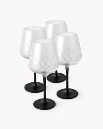 Røde vinglas Crystaluna 4er Set 480 ml