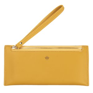 Wallet 21x10 cm yellow artificial leather