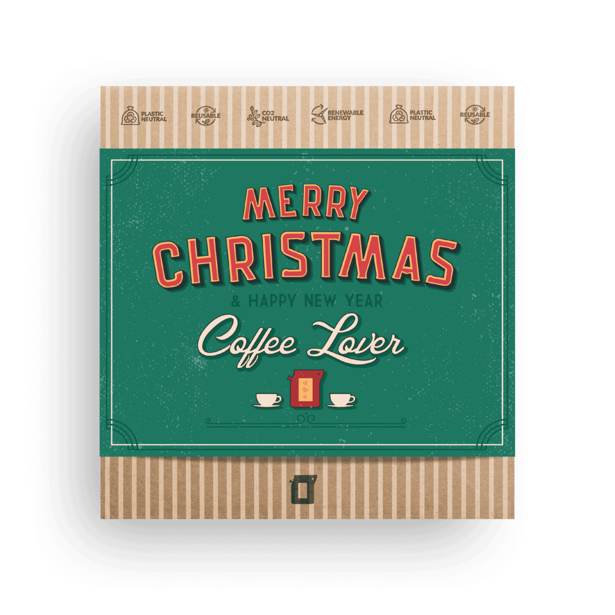 Merry Christmas Retro Coffee Gift Box