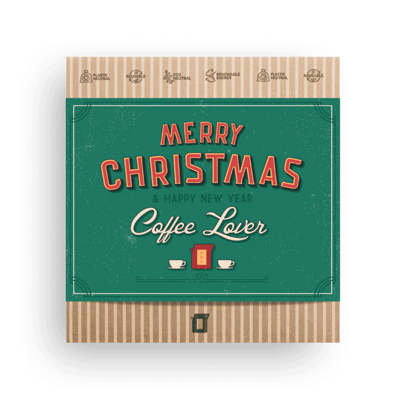 Merry Christmas Retro Coffee Gift Box