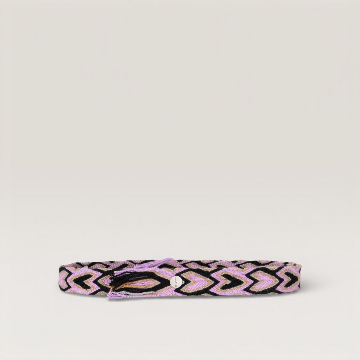 Geometrischer Fransengürtel | Lila