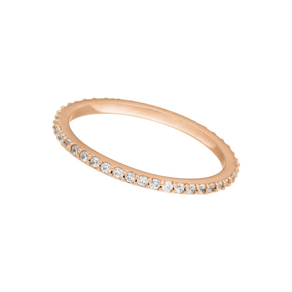 Eternity ring, 18 karat rosaguld, str. 50