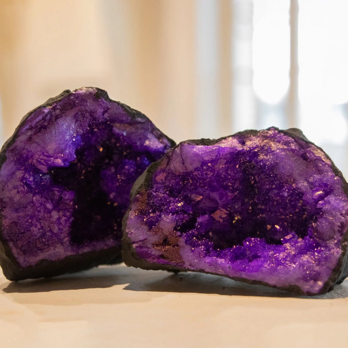 Geode Quartz Krystal Lilla
