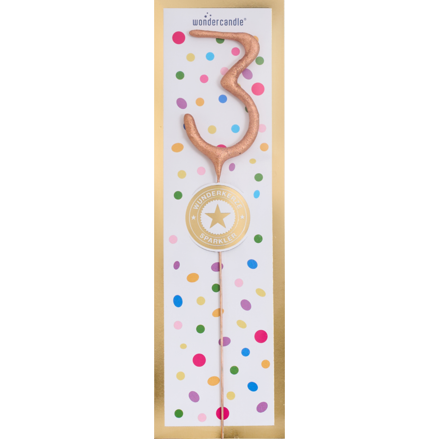 3 Tricolor gold silber rosé Wondercandle® classic