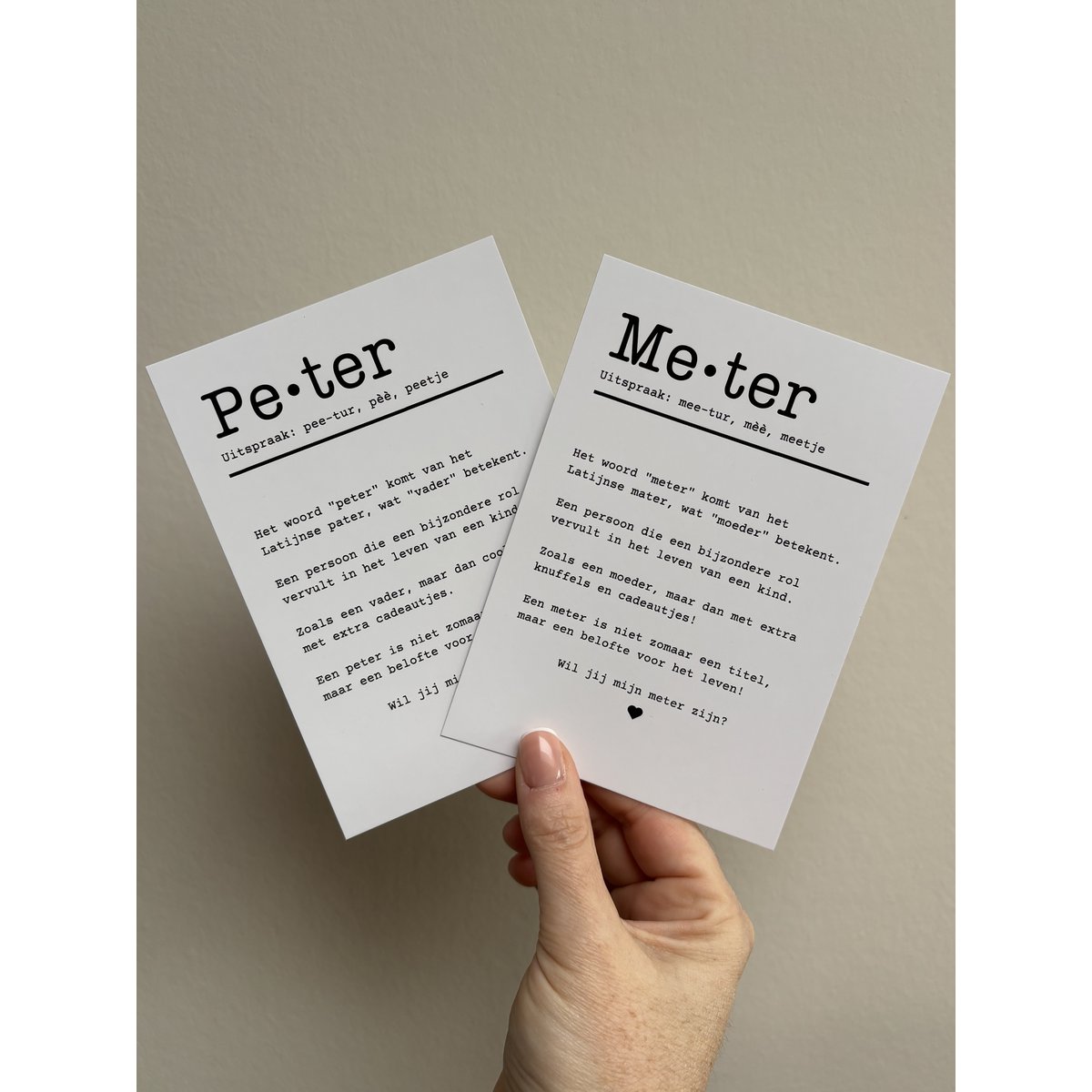 A6 Appear Card • Peter