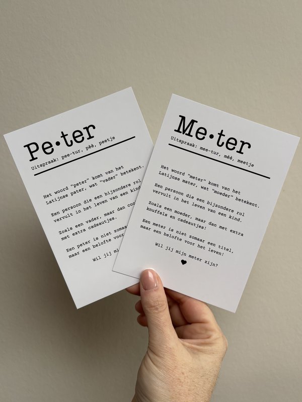 A6 Apparat Card • Peter