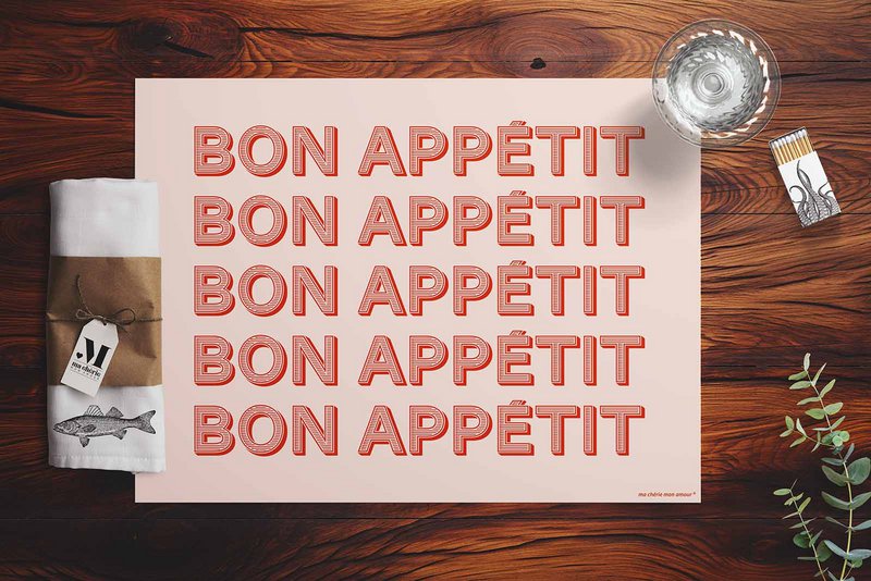 Placemat Bon Appétit
