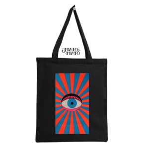 Alles sehende Sun Eye Hippie-Einkaufstasche